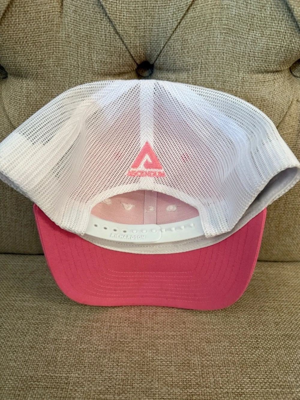 Volvo Pink and White Trucker Hat
